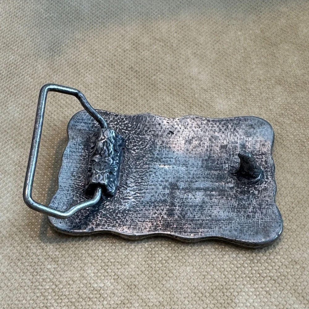 Jack Daniels Black and Silver Belt Buckle - Picture 4 of 6